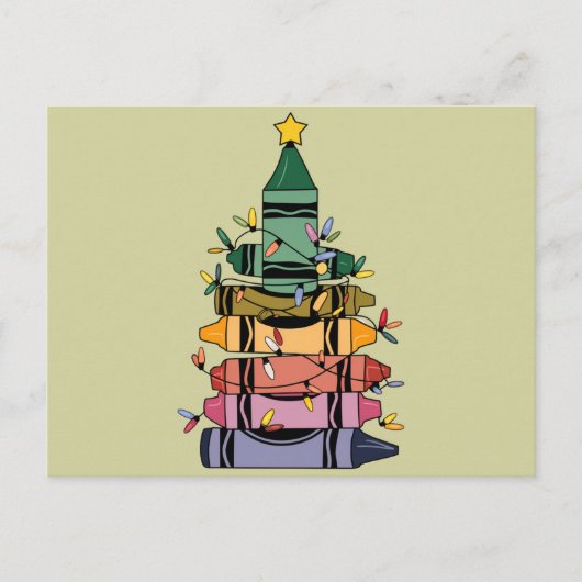 Kerstboom Leraar Life Gift Onderwijs Briefkaart (Voorkant)