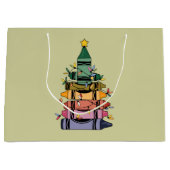 Kerstboom Leraar Life Gift Onderwijs Groot Cadeauzakje (Voorkant)