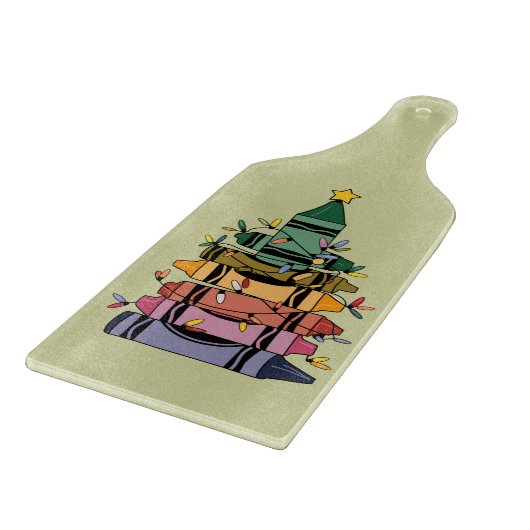 Kerstboom Leraar Life Gift Onderwijs Snijplank (Hoek)