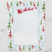 Kerstboom Letter Santa Letterhead (Voorkant)