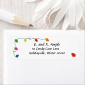 Kerstboom licht retour adres labels (Insitu)