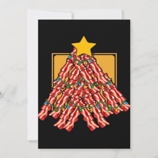 Kerstboom Licht van Bacon Feestdagenkaart