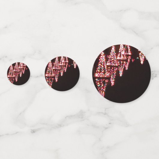 Kerstboom lichte reflecties op het water van het m confetti (Achterkanten)