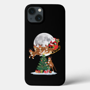 Kerstboom Lichtjes Grappige Kerstman Rid Cheetah Case-Mate iPhone Case