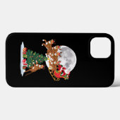 Kerstboom Lichtjes Grappige Kerstman Rid Cheetah Case-Mate iPhone Case (Achterkant (horizontaal))