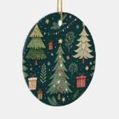 Kerstboom Lichtjes | Kerstversiering Keramisch Ornament (Rechts)