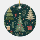 Kerstboom Lichtjes | Kerstversiering Keramisch Ornament (Achterkant)