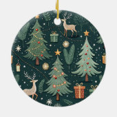 Kerstboom Lichtjes | Kerstversiering Keramisch Ornament (Achterkant)