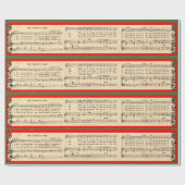 Kerstboom liedje inpakpapier (Vlak)