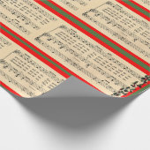 Kerstboom liedje inpakpapier (Hoek)