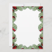 Kerstboom lijst, gouden rendieren kaart (Achterkant)