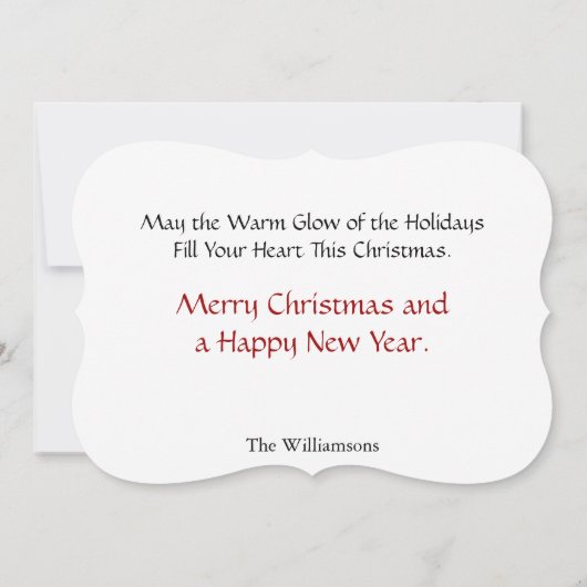 Kerstboom - Lijst met gouden Fancy sierfoto Feestdagenkaart (Achterkant)