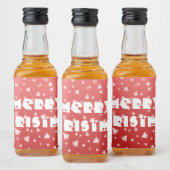 kerstboom likeurfles etiket (Flessen)