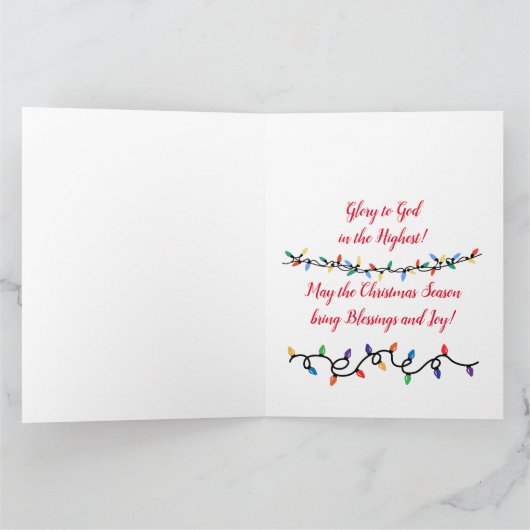 Kerstboom Lithografisch Vintage   Kaart (Binnen)