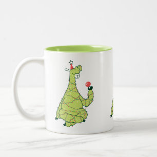 kerstboom Llama Tweekleurige Koffiemok