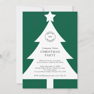 Kerstboom Logo Corporate Feestelijke Feestpartij G Kaart