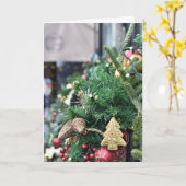 kerstboom London Festive Season Photography Kaart (Gele Bloem)