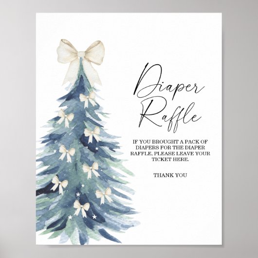Kerstboom luierspel poster (Voorkant)