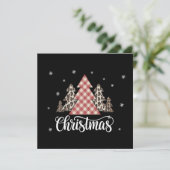 Kerstboom Luipaard Grappig Kerst Feest Feestdagenkaart (Staand voorkant)