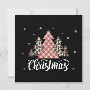 Kerstboom Luipaard Grappig Kerst Feest Feestdagenkaart