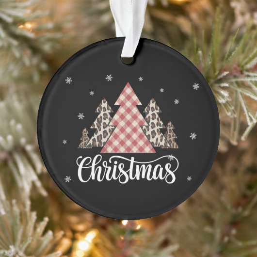 Kerstboom Luipaard Grappig Kerstmis Vakantie Ornament (Boom)