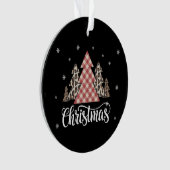Kerstboom Luipaard Grappig Kerstmis Vakantie Ornament (voorkant)