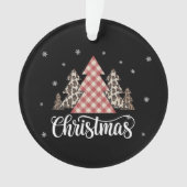 Kerstboom Luipaard Grappig Kerstmis Vakantie Ornament (voorkant)