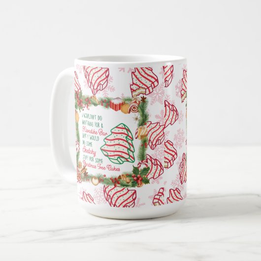 Kerstboom maakt keramische Mok (Voorkant links)