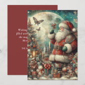 kerstboom maan Cadeaus Feestdagenkaart (Voorkant / Achterkant)