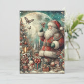 kerstboom maan Cadeaus Feestdagenkaart (Staand voorkant)