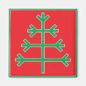 kerstboom magneet (Voorkant)