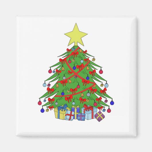 kerstboom magneet (Voorkant)
