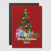 Kerstboom Magnetische Kaart (Voorkant / Achterkant)