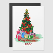 Kerstboom Magnetische Kaart (Voorkant / Achterkant)