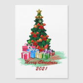 Kerstboom Magnetische Kaart (Voorkant)
