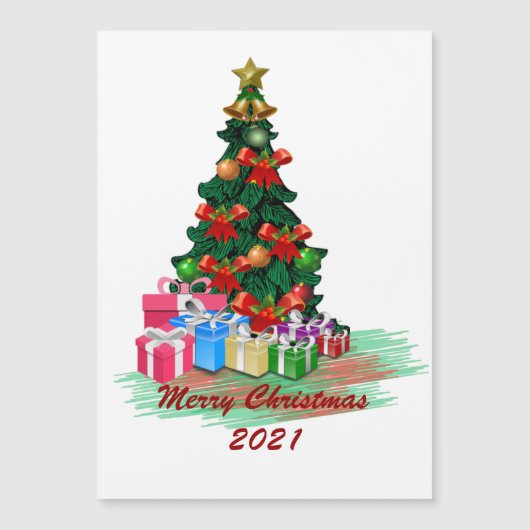 Kerstboom Magnetische Kaart (Voorkant)