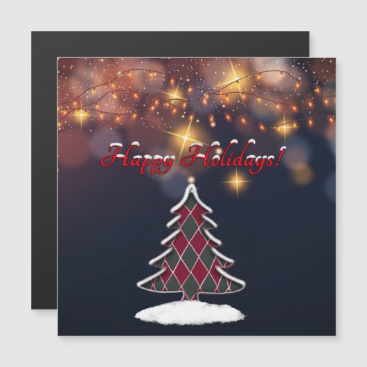 Kerstboom Magnetische Kaart (Voorkant / Achterkant)