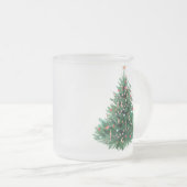 kerstboom matglas koffiemok (Voorkant rechts)