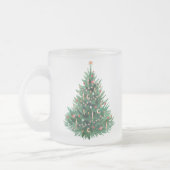 kerstboom matglas koffiemok (Links)