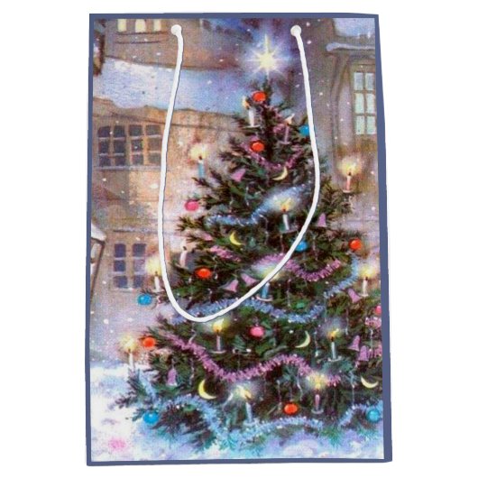 kerstboom  medium cadeauzakje (Voorkant)