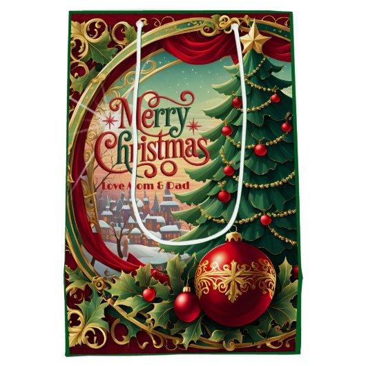  kerstboom medium cadeauzakje (Achterkant)