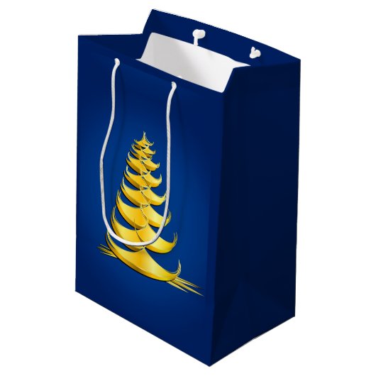 kerstboom medium cadeauzakje (Achterkant Gekanteld)