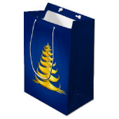 kerstboom medium cadeauzakje (Voorkant Gekanteld)