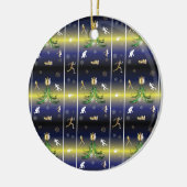 Kerstboom - Meisjes die lopen Keramisch Ornament (Links)