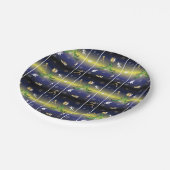 Kerstboom - Meisjes die lopen Papieren Bordje (Gekanteld)