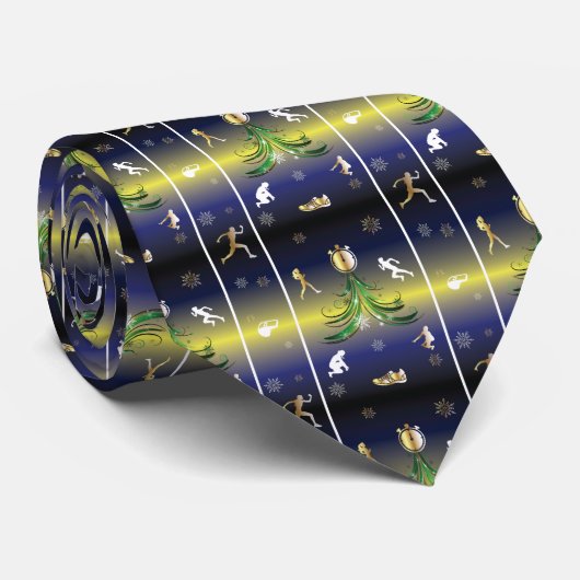 Kerstboom - Meisjes die lopen Stropdas (Opgerold)