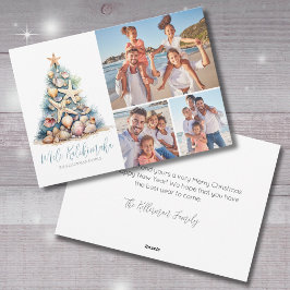 Kerstboom Mele Kalikimaka Beach Foto Feestdagenkaart