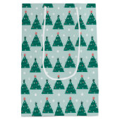 Kerstboom Merry Holly Days Medium Cadeauzakje (Achterkant)
