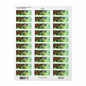 kerstboom met Baubles Etiket (Full Sheet)