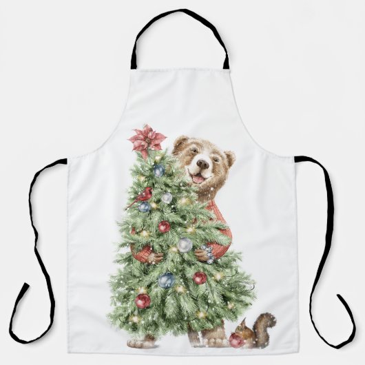 Kerstboom met Beer Schort (Voorkant)